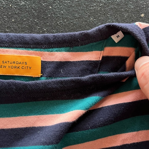 Saturdays NYC Stripped long sleeve tee - Picture 4 of 6